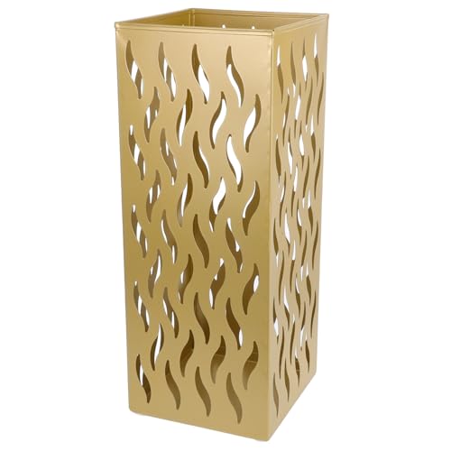 CONGARTENO Großer Regenschirmständer aus Robustem Eisen mit Elegantem Lochdesign Vielseitiger Aufbewahrungseimer für Mehrere Schirme für Haushalt Hotel und Eingangsbereich von CONGARTENO