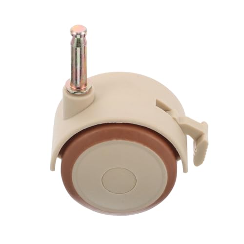 CONGARTENO Gummi Lenkrollen mit Bremse für Babybett Möbelräder Silent Caster Wheels Krippe Ersatzteile Schonend für Böden Geräuschlos Leicht Lenkbar von CONGARTENO