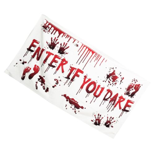 CONGARTENO Halloween Banner mit Blutspritzern Wasserdichtes Faltbares Tischbanner für Halloween Party Gruselige Tischdecke für Zuhause Bar und Outdoor Einsatz CONGARTENO Halloween Banner mit Blutspritzern Wasserdichtes Faltbares Tischbanner für Halloween Party Gruselige Tischdecke für Zuhause Bar und Outdoor Einsatz von CONGARTENO
