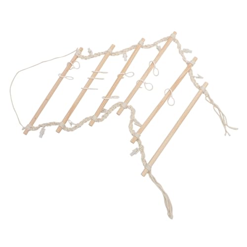 CONGARTENO Handgewebter Makramee Haarspangenhalter Wandregal mit Clips und S Haken Natürlicher Haarschmuck Organizer für Mädchen und Frauen Platzsparende Aufbewahrung für Haarbänder und CONGARTENO Handgewebter Makramee Haarspangenhalter Wandregal mit Clips und S Haken Natürlicher Haarschmuck Organizer für Mädchen und Frauen Platzsparende Aufbewahrung für Haarbänder und von CONGARTENO
