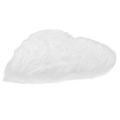 CONGARTENO Herzförmiger Faux Lammfell Teppich Flauschige Weiche Sofa Sofatisch Matte rutschfest Pflegeleicht Dekorativer Wohnzimmer Teppich von CONGARTENO