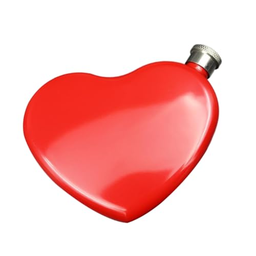 CONGARTENO Herzförmiger Robuster aus Edelstahl Mini Trinkflasche Tragbarer Outdoor Likörbehälter Praktische Kompakte Weinflasche für Reisen und Freizeit CONGARTENO Herzförmiger Robuster aus Edelstahl Mini Trinkflasche Tragbarer Outdoor Likörbehälter Praktische Kompakte Weinflasche für Reisen und Freizeit von CONGARTENO