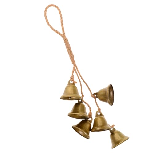 CONGARTENO Hexenglocke Windspiel Rustikal mit Antikem Design Handgefertigtes Wind Bell Hanging Ornament für Türgriff Balkon und Wanddekoration Schützt und Vertreibt Negative Energie von CONGARTENO