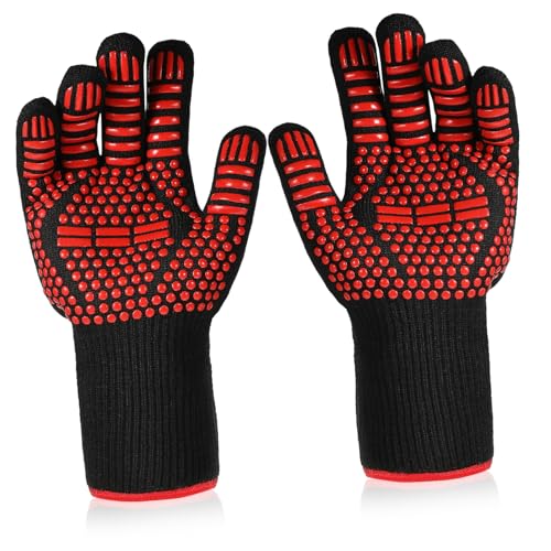 CONGARTENO Hitzebeständige Grillhandschuhe Anti verbrennung Ofenhandschuhe für Backen Kochen Grillen Robuste Hitzebeständige Bbq Handschuhe mit Zuverlässigem Schutz CONGARTENO Hitzebeständige Grillhandschuhe Anti verbrennung Ofenhandschuhe für Backen Kochen Grillen Robuste Hitzebeständige Bbq Handschuhe mit Zuverlässigem Schutz von CONGARTENO