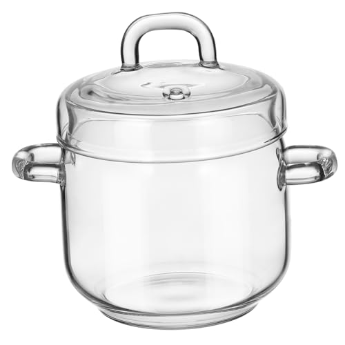 CONGARTENO Hochtemperatur Glas Schmortopf Transparent mit Deckel Hitzebeständig Multifunktionaler Food Holder für Suppen Vogel Nest Geeignet für Küche und CONGARTENO Hochtemperatur Glas Schmortopf Transparent mit Deckel Hitzebeständig Multifunktionaler Food Holder für Suppen Vogel Nest Geeignet für Küche und von CONGARTENO