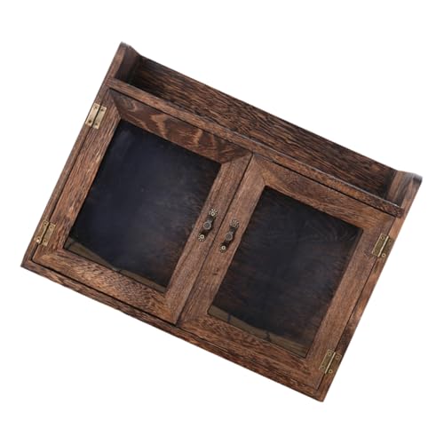 CONGARTENO Holz Aufbewahrungsbox mit Deckel Multifunktionale Brotkasten für Küche Kleine Vintage Brotdose zur Aufbewahrung von Snacks Obst und Haushaltsgegenständen Praktischer Organizer für von CONGARTENO