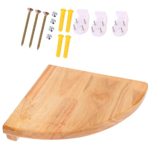 CONGARTENO Holz Eckregal Hängend Wandmontiert Dekoratives Badezimmerregal Halbrund Radius Feuchtigkeitsbeständig Stabiles Design Für Blumentöpfe Und Kleine Gegenstände CONGARTENO Holz Eckregal Hängend Wandmontiert Dekoratives Badezimmerregal Halbrund Radius Feuchtigkeitsbeständig Stabiles Design Für Blumentöpfe Und Kleine Gegenstände von CONGARTENO