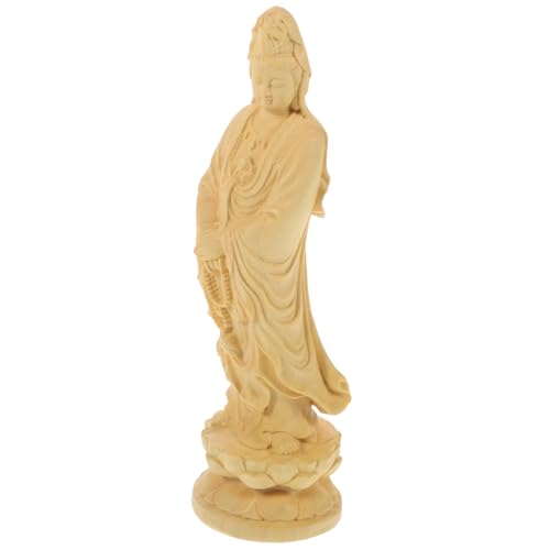 CONGARTENO Holzfigur Guanyin Skulptur Handgeschnitzt Gelbes Holz Buddhismus Deko Für Zuhause Büro Feng Shui Geschenk CONGARTENO Holzfigur Guanyin Skulptur Handgeschnitzt Gelbes Holz Buddhismus Deko Für Zuhause Büro Feng Shui Geschenk von CONGARTENO