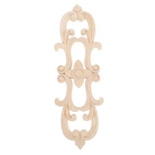 CONGARTENO Holzornament Schnitzerei Möbel Dekor Längliche Holzapplikation Klassisch Handgefertigt Robust Für Schrank Kommode Wohnzimmer CONGARTENO Holzornament Schnitzerei Möbel Dekor Längliche Holzapplikation Klassisch Handgefertigt Robust Für Schrank Kommode Wohnzimmer von CONGARTENO