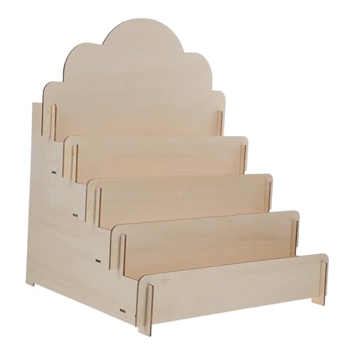 CONGARTENO Holzständer für Grußkarten und Poster Multifunktionaler Tisch organizer für Kosmetik und Karten Eleganter Holz präsentationsständer für Schreibtisch und Laden von CONGARTENO