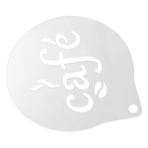 CONGARTENO Kaffeestencil Für Latte Art Wiederverwendbare Schablonen Zum Dekorieren Von Kaffee Und Desserts Praktisches Werkzeug Für Kaffeeliebhaber Aus Leichtem Acryl von CONGARTENO