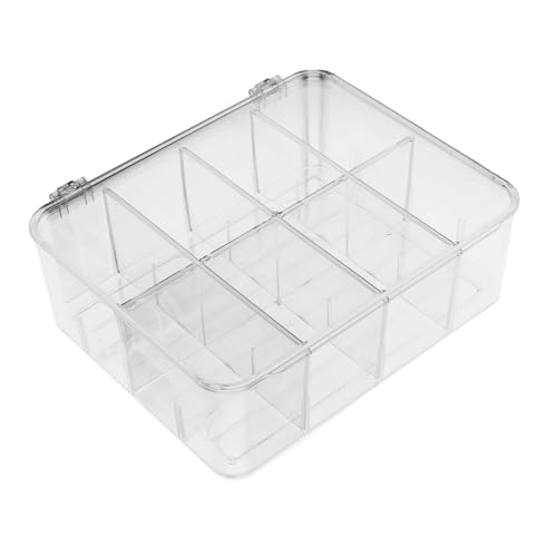 CONGARTENO Kastenkasten Für Obst Und Gemüse Serviertablett Süßigkeiten Fall Geteilter Speiseteller Tablett Mit Getrockneten Früchten Kekshülle Das Haustier Transparent von CONGARTENO