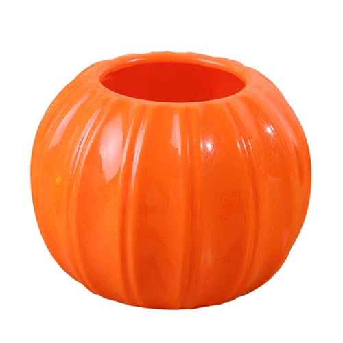CONGARTENO Keramik Kürbis Blumentopf für Bonsai und Sukkulenten Dekorative Halloween Tischvase aus Hochwertiger Keramik Vielseitiger Blumentopf für Party und Bürodekoration Orange CONGARTENO Keramik Kürbis Blumentopf für Bonsai und Sukkulenten Dekorative Halloween Tischvase aus Hochwertiger Keramik Vielseitiger Blumentopf für Party und Bürodekoration Orange von CONGARTENO