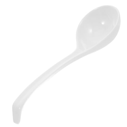 CONGARTENO Keramik Suppenkelle mit Langem Ergonomischem Edelstahlgriff Spülmaschinen und Mikrowellengeeignet Traditioneller Chinesischer Suppenlöffel für Asiatische Gerichte und Dumplings von CONGARTENO