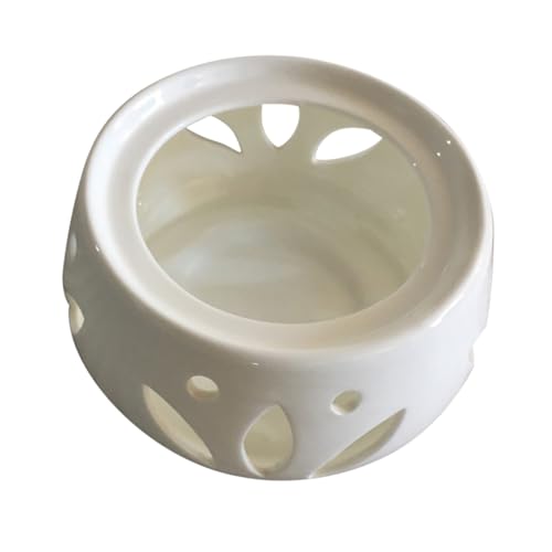 CONGARTENO Keramik Teekannenwärmer mit Alkoholbrenner Hitzebeständiger Teapot Holder und Stövchen Handgefertigter Langlebiger Keramik Teeofen für Zuhause Büro und Restaurant von CONGARTENO