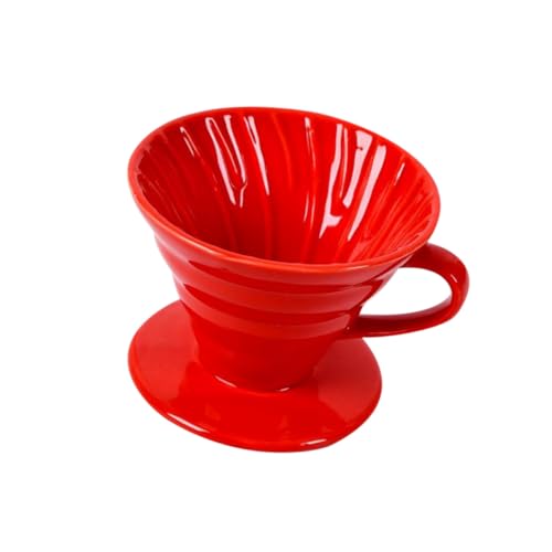 CONGARTENO Keramischer Handfilter Kaffeebereiter Rot Kaffeetasse Kreativ Langlebig Für Zuhause Büro CONGARTENO Keramischer Handfilter Kaffeebereiter Rot Kaffeetasse Kreativ Langlebig Für Zuhause Büro von CONGARTENO