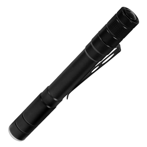 CONGARTENO Kleine Medizinische Doppellicht Stift Taschenlampe für Ärzte und Pflegepersonal Kompakt Leicht Einhändig Bedienbar für Diagnosen im Hals Nasen Ohren Bereich mit Clip für Einfache von CONGARTENO