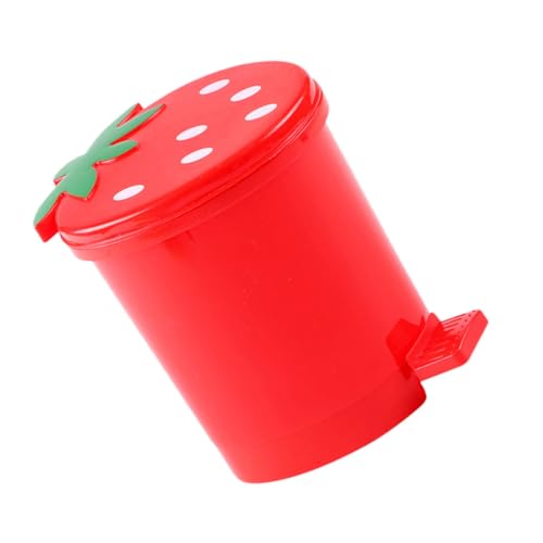 CONGARTENO Kleiner Roter Erdbeer mülleimer aus Süßer Papierabfallbehälter für Schreibtisch Kompakter Desktop papierkorb Dekorativer Haushalts abfalleimer für Büro und Zimmer CONGARTENO Kleiner Roter Erdbeer mülleimer aus Süßer Papierabfallbehälter für Schreibtisch Kompakter Desktop papierkorb Dekorativer Haushalts abfalleimer für Büro und Zimmer von CONGARTENO