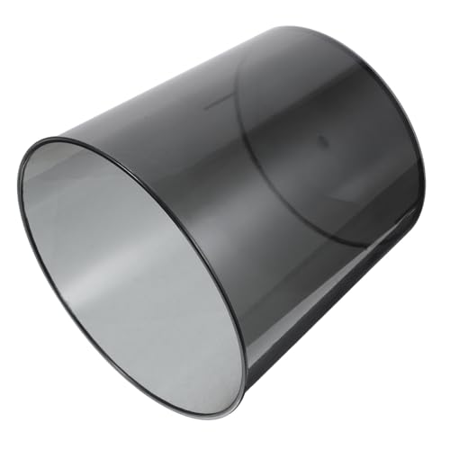 CONGARTENO Kleiner Transparenter Tischmülleimer mit Deckel Robuster Kunststoff Abfalleimer für Schreibtisch Wohnzimmer Büro und Kosmetik Kompakter Desktop Organizer Geruchsneutraler Mini von CONGARTENO