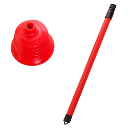 CONGARTENO Kraftvoller Leder -schnappschick Stark Hoch Und Schwer Bad Kolben-toilettenverstopfungsentferner Entsperrer Reinigung Entsperren Verstopfen Toilettenkolben Pvc Rot von CONGARTENO