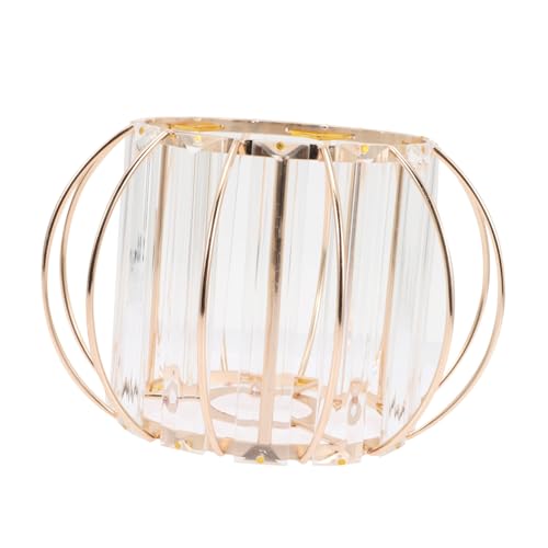 CONGARTENO Kristallglas Lampenschirm Deckenleuchte Hängelampe Laterne Goldfarben Wohnzimmerlampe Lichtabdeckung Pendelleuchte Modern Elegant von CONGARTENO