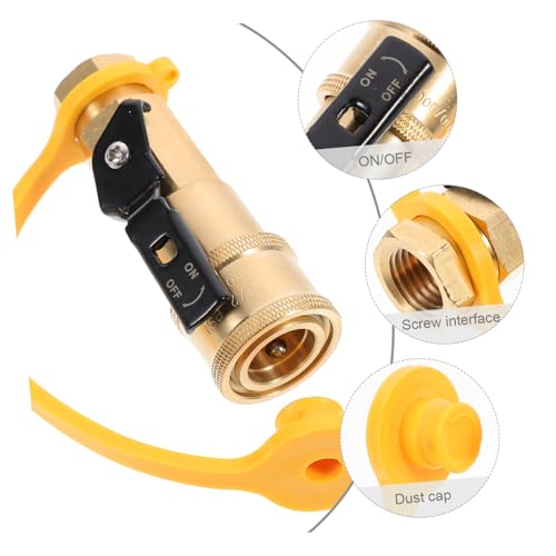 CONGARTENO Kupfer Adapter Gas Schlauchverbinder Schnellkupplung Messing Robust für Grill Gasherd Gaskocher Camping CONGARTENO Kupfer Adapter Gas Schlauchverbinder Schnellkupplung Messing Robust für Grill Gasherd Gaskocher Camping von CONGARTENO