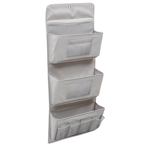 CONGARTENO Lagiger Hängender Aufbewahrungsbeutel Wandmontierter Organizer mit Haken Praktischer Tür Kleiderschrank Organizer aus Robustem Stoff Vielseitige Home Storage Lösung von CONGARTENO