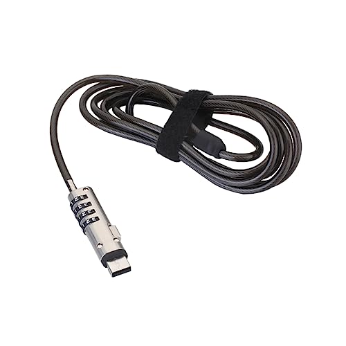 CONGARTENO Computerschloss Mit Passwortschloss Für Laptop Tragbares USB-Schloss Drehung Für Notebooksicherheit von CONGARTENO