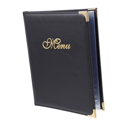 CONGARTENO Leather Cover Menu Folder Transparent Price Display Holder Restaurant Order Book Practical Menu Book For Bar Hotel Use CONGARTENO Leather Cover Menu Folder Transparent Price Display Holder Restaurant Order Book Practical Menu Book For Bar Hotel Use von CONGARTENO