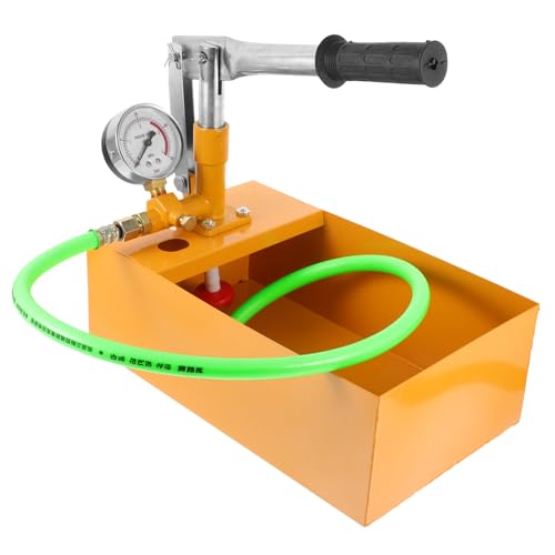 CONGARTENO Manuelle Abdrückpumpe Aluminiumdruckpumpe mit Großem Messgerät Hydraulik Testwerkzeug für Rohrleitungsdruckprüfung Wasser und Hydraulikmedium Geeignet Zufällige von CONGARTENO