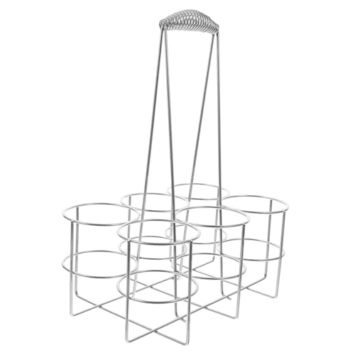 CONGARTENO Metall Bierflaschenkorb mit Griff Robuster Flaschenträger für Barbecue und Picknick Praktischer Bierflaschenhalter für Einfache Transport und Langlebige Nutzung von CONGARTENO