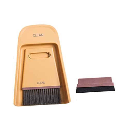 CONGARTENO Mini Desktop Reinigungsset mit Handbesen und Kehrschaufel Weiche Borsten Kompakt und Tragbar für Büro Haushalt Enge Räume Effiziente von Schreibtisch und Gelb CONGARTENO Mini Desktop Reinigungsset mit Handbesen und Kehrschaufel Weiche Borsten Kompakt und Tragbar für Büro Haushalt Enge Räume Effiziente von Schreibtisch und Gelb von CONGARTENO