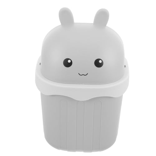 CONGARTENO Mini Mülleimer mit Deckel Kleiner Süßer Desktop Abfalleimer aus Robustem Geruchsvermeidendes Design Vielseitig für Büro Zuhause Schreibtisch und Kleines Aufbewahren Geeignet von CONGARTENO