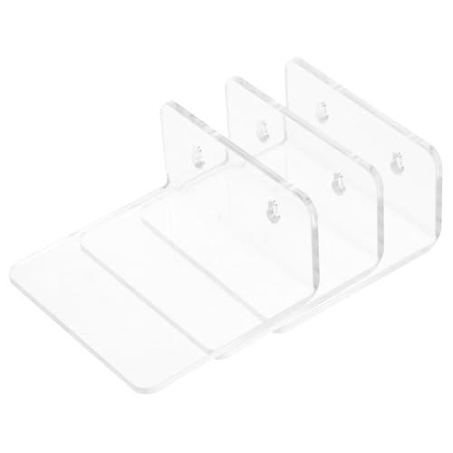 CONGARTENO Multi Use Wandregal aus Klarem Kunststoff Teiliges Wandmontiertes Pflanzenregal für Blumentöpfe Transparentes Schwebendes Wanddisplay Geeignet für Bonsai Dekoration und Kleine von CONGARTENO