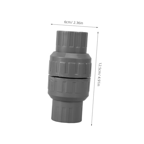 CONGARTENO PVC Rückschlagventil aus Robustem PVC Rückflussverhinderer für Wasserleitungen Installieren Zuverlässiger Schutz gegen Rückstau Vielseitig Einsetzbar im Sanitärbereich von CONGARTENO
