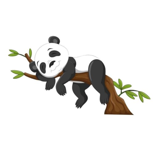 CONGARTENO PVC Wandsticker Panda Tiermotiv Selbstklebend Ablösbar Rückstandsfrei Sicherer PVC Aufkleber für Kinderzimmer Wohnzimmer Glatte Wände Fenster Fliesen Metallflächen von CONGARTENO