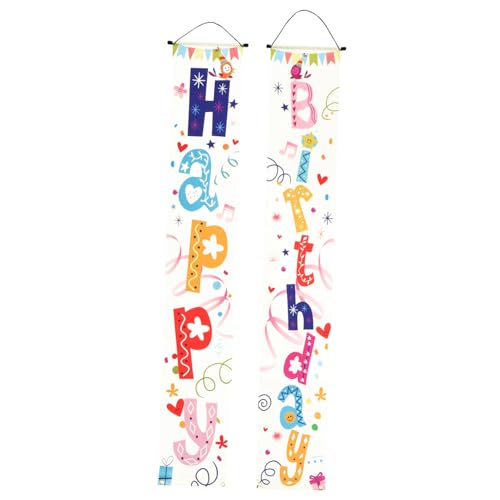 CONGARTENO Party Banner Happy Birthday Türhänger Langlebig Falten Wiederverwendbar Dekorativ für Geburtstagsfeier an Türen Fenstern und Wänden Modisch und Strapazierfähig CONGARTENO Party Banner Happy Birthday Türhänger Langlebig Falten Wiederverwendbar Dekorativ für Geburtstagsfeier an Türen Fenstern und Wänden Modisch und Strapazierfähig von CONGARTENO