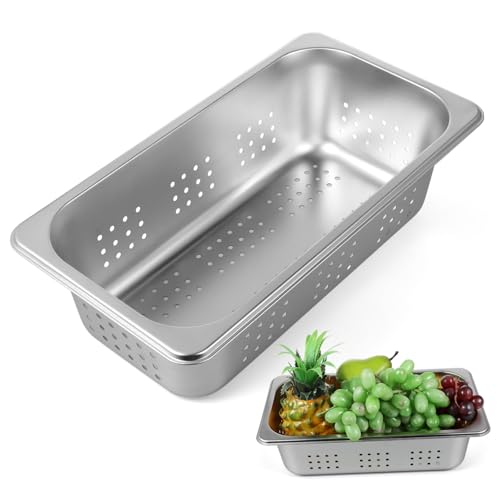 CONGARTENO Perforierte Tiefe Edelstahl dampfpfanne Robuste Hotelpfanne mit Verstärktem Material für Kantine Restaurant Einfach zu Reinigen Effizienter Dampfdurchlass CONGARTENO Perforierte Tiefe Edelstahl dampfpfanne Robuste Hotelpfanne mit Verstärktem Material für Kantine Restaurant Einfach zu Reinigen Effizienter Dampfdurchlass von CONGARTENO