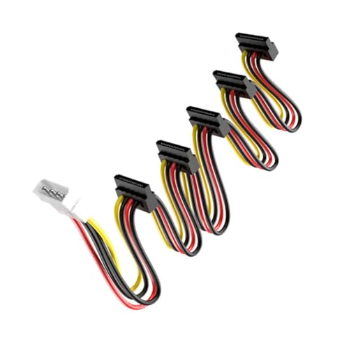 CONGARTENO Pin Pin Adapterkabel Stromkabel für Laufwerke Computer Stromversorgung Stabile Leistung Einfache Installation Mehrfachversorgung von CONGARTENO
