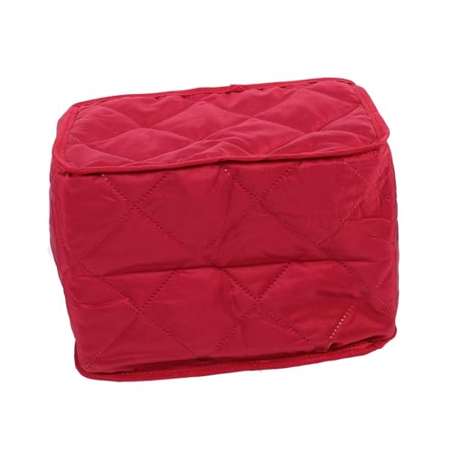 CONGARTENO Polyester Toaster Schutzbezug Gepolstert Fettabweisend Staubdicht Maßgeschneidert für Standard Küchen Toaster Robuster Schutz vor Kratzern Schmutz und Fingerabdrücken Weinrot von CONGARTENO