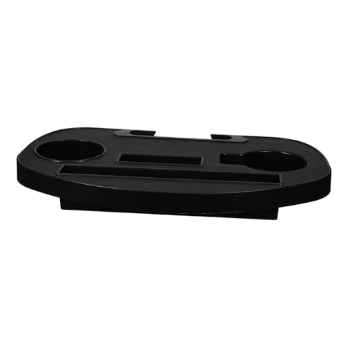 CONGARTENO Praktisches Kunststoff Ablagetablett mit Getränkehalter für Liegestuhl Robust und Kompakt Vielseitiger Organizer für Outdoor Stuhl für Camping Strand und Garten von CONGARTENO