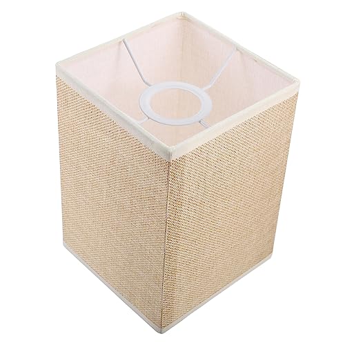 CONGARTENO Quadratischer Lampenschirm für Tischlampen Dekorativer Ersatzschirm für Lampen Geeignet für Schlafzimmer Wohnzimmer und Hotels Beige Jute CONGARTENO Quadratischer Lampenschirm für Tischlampen Dekorativer Ersatzschirm für Lampen Geeignet für Schlafzimmer Wohnzimmer und Hotels Beige Jute von CONGARTENO
