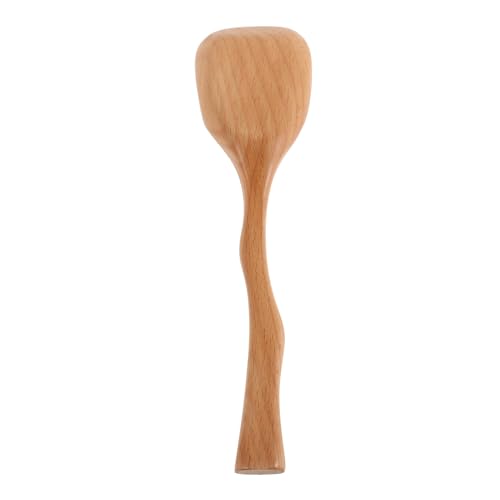 CONGARTENO Reislöffel aus Holz mit Langem Griff Vielseitiger Reisschaufel Kochlöffel Antihaftbeschichtet Hitzebeständig zum Servieren Rühren und Mischen von Reis Küche von CONGARTENO