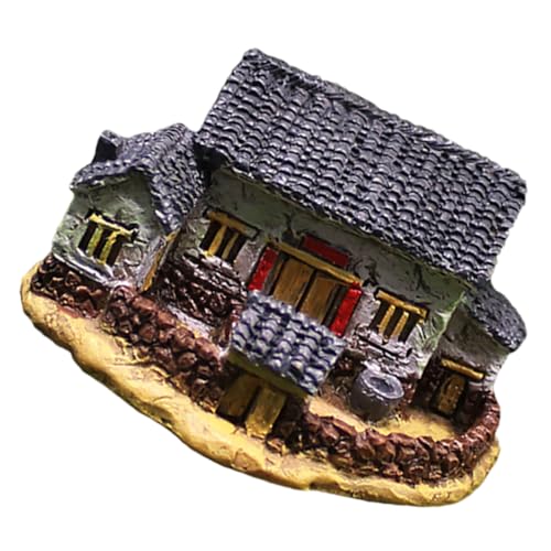 CONGARTENO Resin Miniatur Reetdachhaus Dekoration Handgefertigt Vintage Gartenhaus Modell Für Feengärten Wohnzimmer Regal Schreibtisch Deko Landschaft Zubehör CONGARTENO Resin Miniatur Reetdachhaus Dekoration Handgefertigt Vintage Gartenhaus Modell Für Feengärten Wohnzimmer Regal Schreibtisch Deko Landschaft Zubehör von CONGARTENO