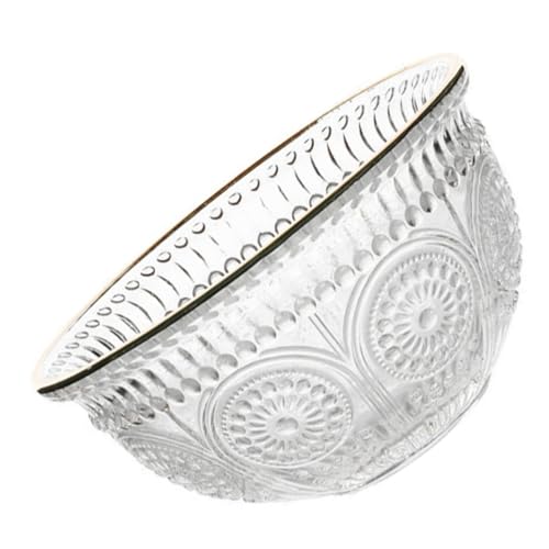 CONGARTENO Retro Geprägte Glasschale Sonnenblume Dessertschale Servierschale für Eiscreme Salat Obst Vielseitig Verwendbar Edles Design CONGARTENO Retro Geprägte Glasschale Sonnenblume Dessertschale Servierschale für Eiscreme Salat Obst Vielseitig Verwendbar Edles Design von CONGARTENO