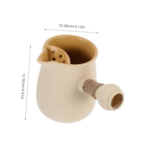 CONGARTENO Retro Keramik Großer Camping Wasserkocher Für Tee Kaffee Suppe Outdoor Leicht Tragbar Vielseitig Für Wandern Grillen von CONGARTENO