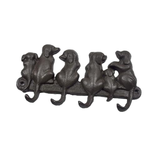 CONGARTENO Retro Wandhaken in Hundeform aus Gusseisen Robuster Kleiderhaken im Europäischen Landhausstil Stabiler Wandhaken für Schlüssel Mäntel und Hüte für Eingangsbereich CONGARTENO Retro Wandhaken in Hundeform aus Gusseisen Robuster Kleiderhaken im Europäischen Landhausstil Stabiler Wandhaken für Schlüssel Mäntel und Hüte für Eingangsbereich von CONGARTENO