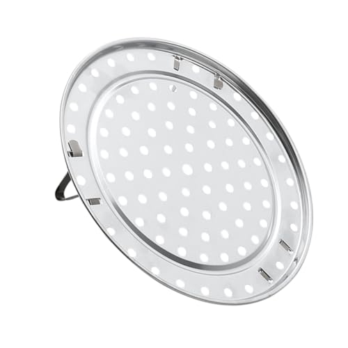 CONGARTENO Runder Edelstahl Steaming Rack mit Abnehmbarem Ständer Dampfgarer Einsatz mit Hohen Beinen für Gleichmäßige Hitzeverteilung Langlebig und Vielseitig für Gemüse und Kuchen von CONGARTENO