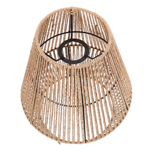 CONGARTENO Rustikaler Rattan Lampenschirm Handgewebt Pendant Lampenschirm Deckenleuchte Leichtgewichtig Stabil Für Wohnzimmer Esszimmer Hotels von CONGARTENO