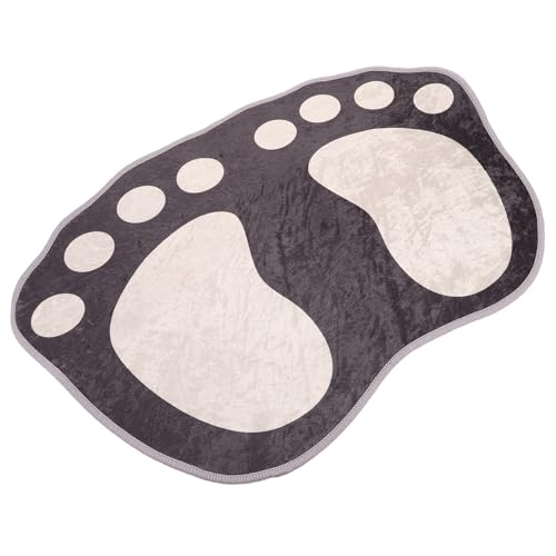 CONGARTENO Rutschfester Badezimmerteppich aus Mikrofaser Saugfähig und Schnell Trocknend Weicher Badvorleger mit Fußform Waschbarer Badematte für Dusche Badewanne und Wc Hautfreundlich und CONGARTENO Rutschfester Badezimmerteppich aus Mikrofaser Saugfähig und Schnell Trocknend Weicher Badvorleger mit Fußform Waschbarer Badematte für Dusche Badewanne und Wc Hautfreundlich und von CONGARTENO